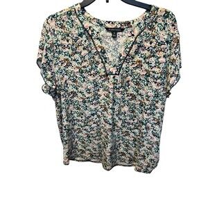 41 Hawthorn Stitch Fix Women’s Floral Blouse Top Shirt Pullover Size 2X Work